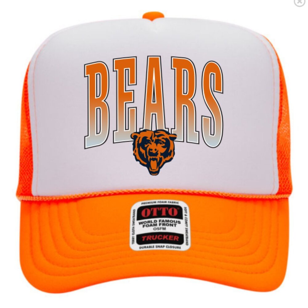 NEW - Adult Chicago Bears Trucker Hat - Orange Bears Hat